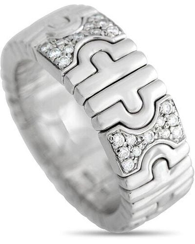 BVLGARI 18K 0.55 Ct. Tw. Diamond Parentesi Ring (Authentic Pre-Owned) - White