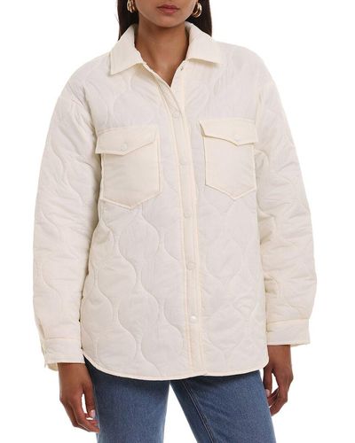 Bagatelle Quilted Shacket - Natural