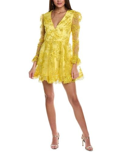 HELSI Lily Lace A-line Dress - Yellow
