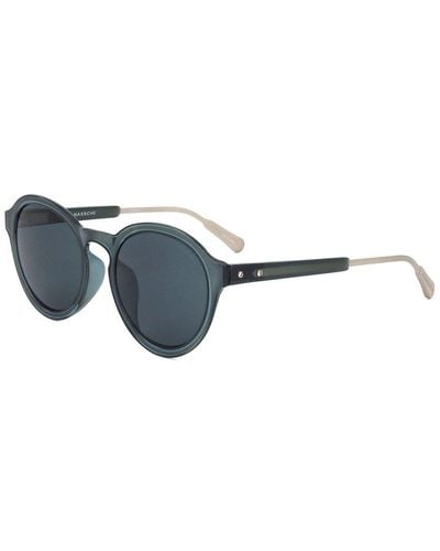 Linda Farrow Kris Van Assche By Linda Farrow Unisex Kva60 49mm Sunglasses - Blue