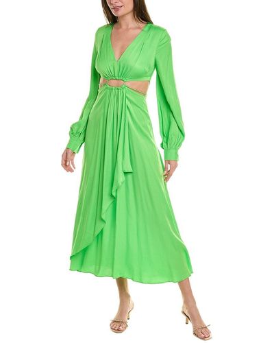 FARM Rio Cutout Maxi Dress - Green