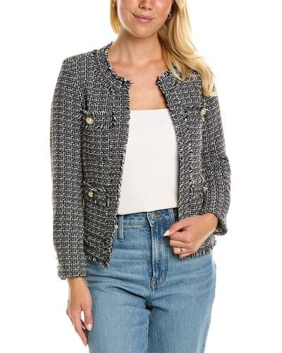 Nanette Lepore Mojave Boucle Jacket - Grey
