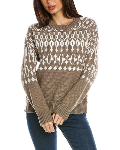 Design History Fairisle Wool-blend Sweater - Natural