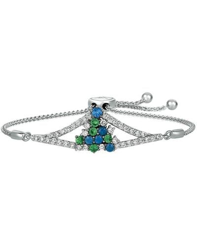 Le Vian Le Vian 14k 1.46 Ct. Tw. Diamond & Gemstone Bolo Bracelet - Blue