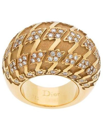 Dior 18K Diamond Ring (Authentic Pre-Owned) - Metallic