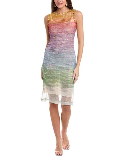 M Missoni Knit Midi Dress - Multicolour