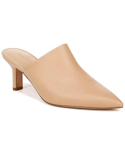 Vince Penelope Leather Mule - Natural