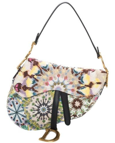 Dior Spring 2019 Multicolor Leather Kaleidoscope Saddle Bag, Never Carried