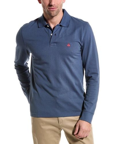 Brooks Brothers Slim Fit Performance Polo Shirt - Blue