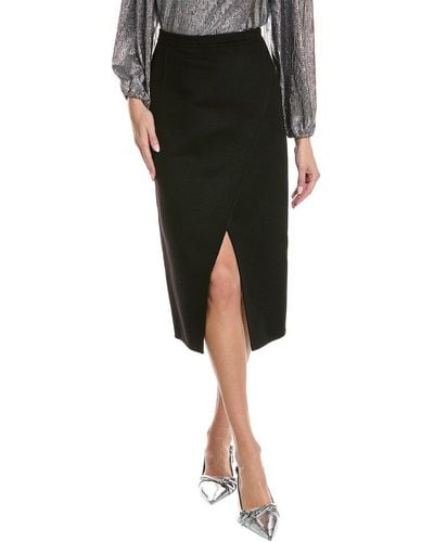 Michael Kors Scissor Wool Skirt - Black