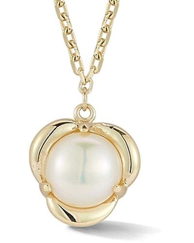 Ember Fine Jewelry 14K 6.5Mmmm Pearl Necklace - Metallic