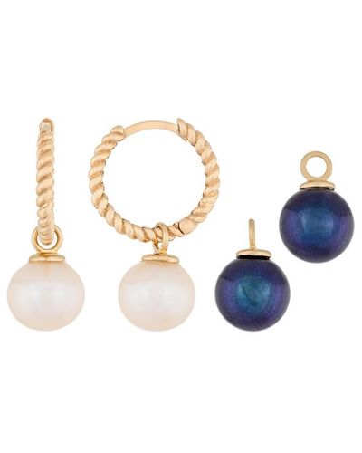 Masako Pearls 14k 8-8.5mm Pearl Earrings - Multicolour