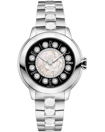 Fendi Ishine Diamond Watch - Metallic