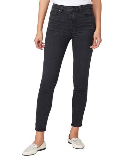 PAIGE Margot Black Willow Ultra High-rise Ankle Skinny Jean - Blue