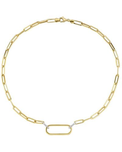 I. REISS 14k 0.27 Ct. Tw. Diamond Ellipse Necklaces - Metallic