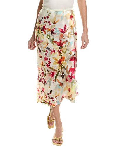 Go> By Go Silk Go> By Gosilk Go Long For It Silk Skirt - Natural