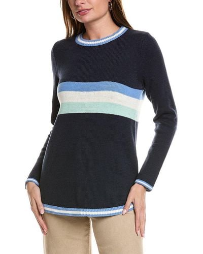 Sail To Sable Stripe Sweater - Blue