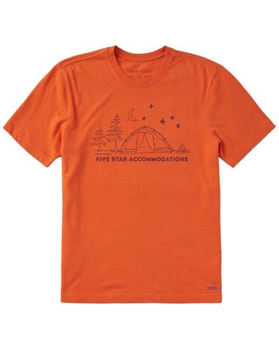 Life Is Good. Crusher Lite T-shirt - Orange