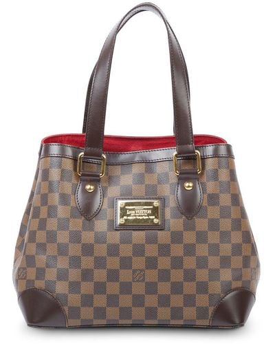 Louis Vuitton Damier Ebene Canvas Hampstead Tote (Authentic Pre-Owned) - Brown