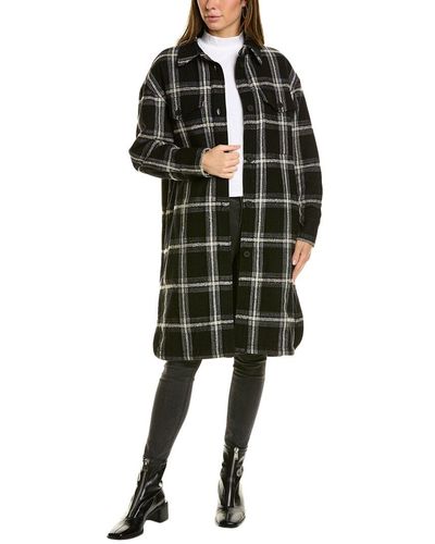 AllSaints Nia Mono Wool-blend Coat - Black