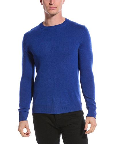 Qi Cashmere Crewneck Sweater - Blue