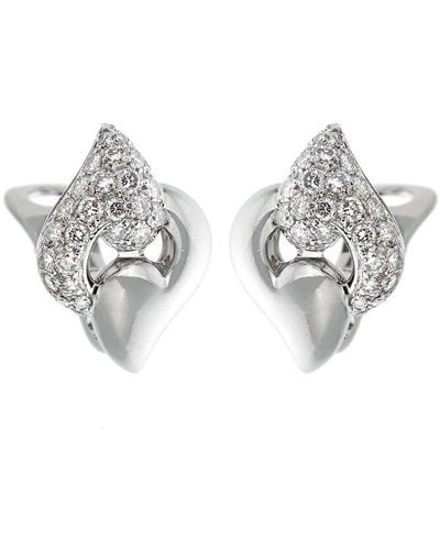 BVLGARI 18K 1.60 Ct. Tw. Diamond Earrings (Authentic Pre-Owned) - Metallic