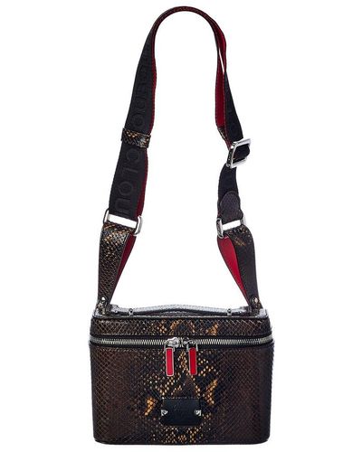 Christian Louboutin Kypipouch Small Snake-embossed Leather Crossbody - Multicolor