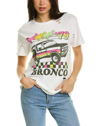 Junk Food Ford Bronco Destroyed Vintage T-shirt - Gray