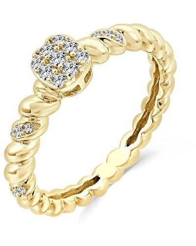 Sabrina Designs 14k 0.13 Ct. Tw. Diamond Ring - Metallic