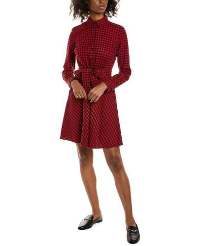 Brooks Brothers Flannel Shirtdress - Red