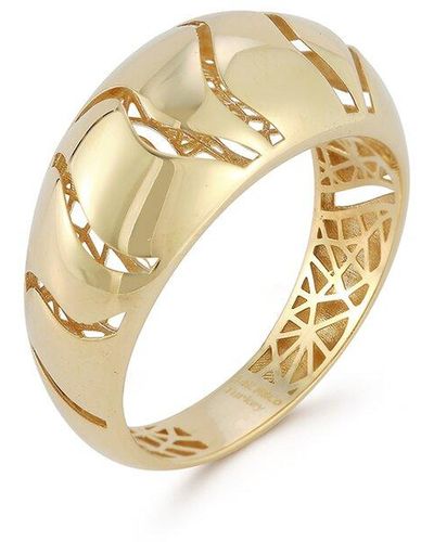 Ember Fine Jewelry 14k Dome Ring - Metallic