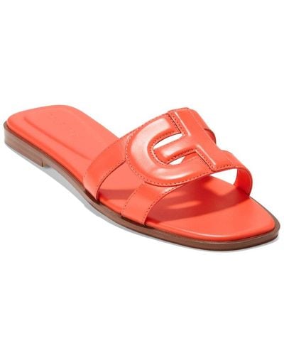 Cole Haan Chrissee Leather Sandal - Red