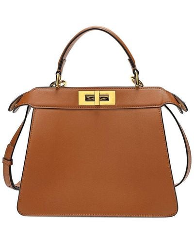 Tiffany & Fred Paris Smooth Nappa Leather Satchel - Brown
