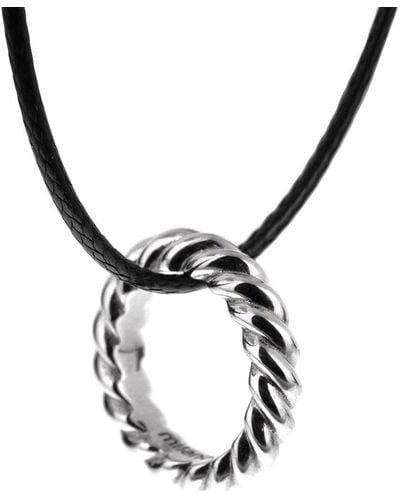 Pomellato 18K Braided Pendant Necklace (Authentic Pre-Owned) - Metallic
