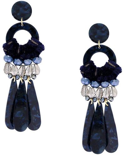 Saachi Dangle Earrings - Blue