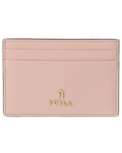 Furla Camelia Small Leather Card Case - Pink