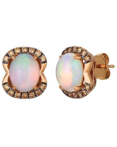 Le Vian Le Vian 14k 2.00 Ct. Tw. Diamond & Opal Earrings - Multicolour