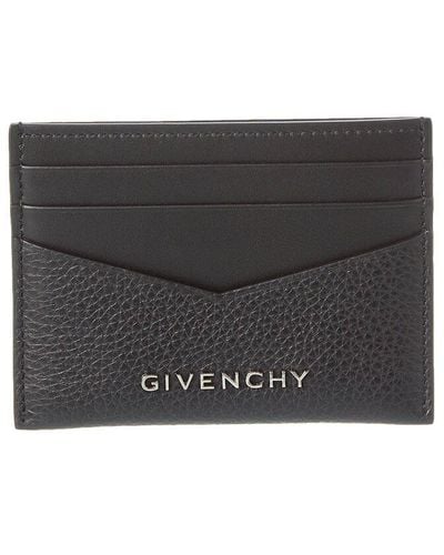 Givenchy Leather Card Holder - Grey
