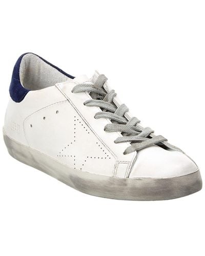 Golden Goose Superstar Leather & Suede Trainer - White