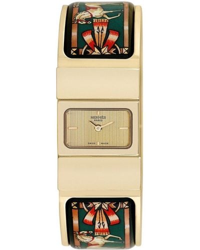 Hermès Loquet Bangle Watch, Circa 2000S (Authentic Pre-Owned) - Natural
