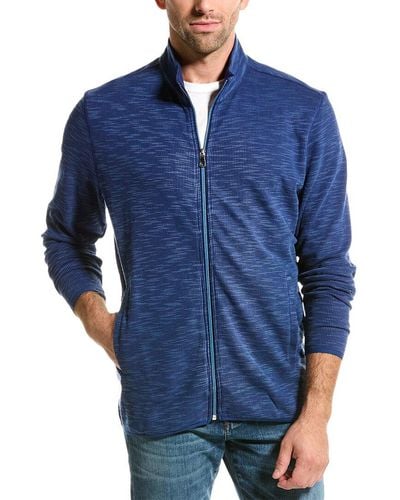 Robert Graham Classic Fit Kobra Full-zip Sweater - Blue