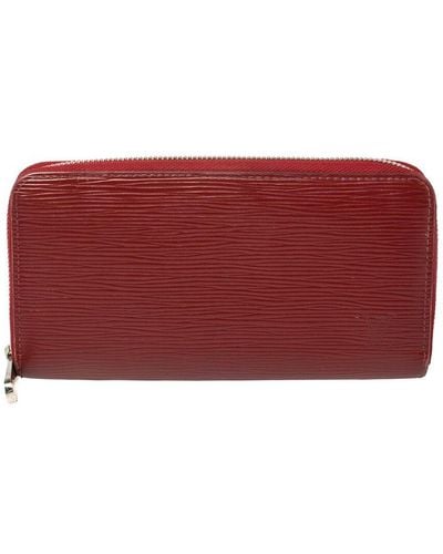 Louis Vuitton Epi Leather Rubis Zippy Wallet (Authentic Pre-Owned) - Red