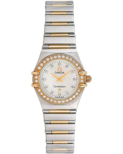 Omega Constellation Diamond Watch, Circa 2000S (Authentic Pre-Owned) - Metallic