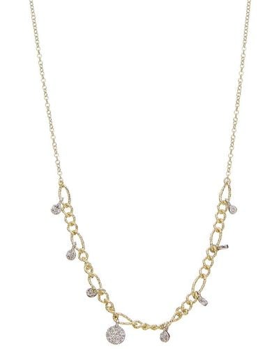 Meira T 14k 0.11 Ct. Tw. Diamond Necklace - Metallic
