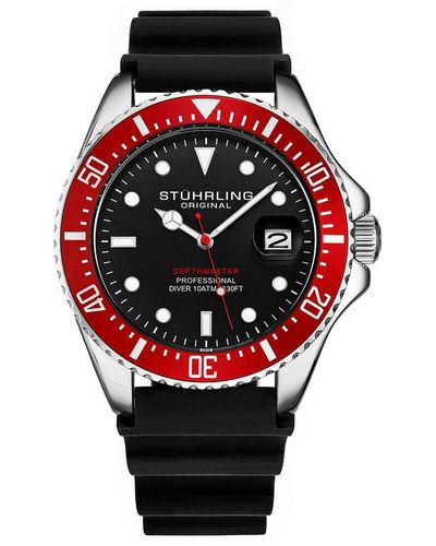 Stuhrling Aquadiver Watch - Red