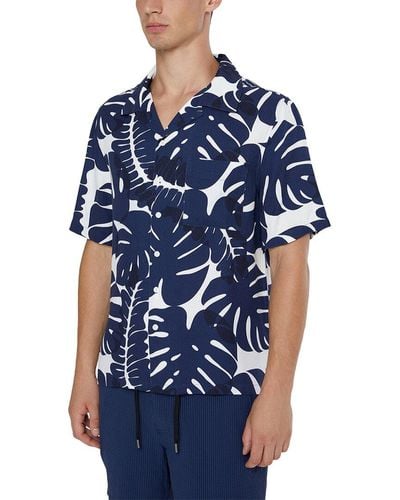 Onia Viscose Vacation Shirt - Blue