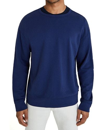 AG Jeans Andre Paneled Crewneck Sweater - Blue