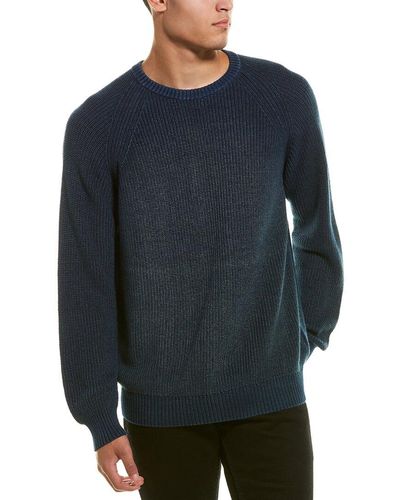 J.McLaughlin Solid Dobbs Sweater - Blue