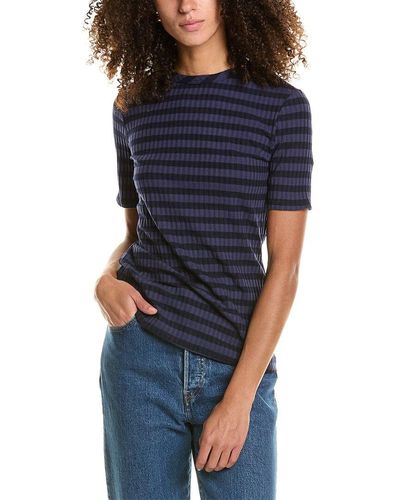 Twenty Knit Half Sleeve Top - Blue