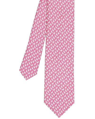 J.McLaughlin Duckling Duck Silk Tie - Pink
